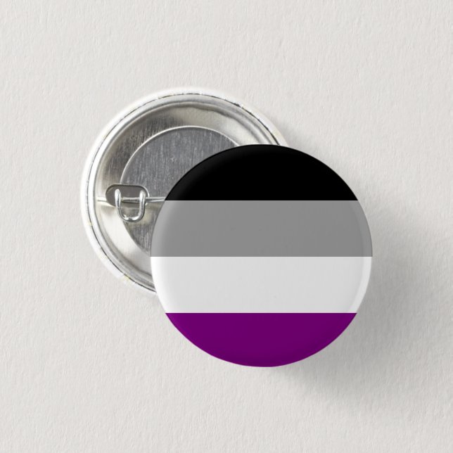 Asexual Pride Flag 3 Cm Round Badge (Front & Back)