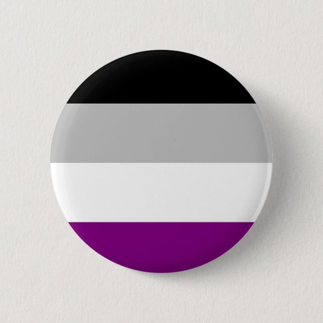 Asexual Pride Flag 6 Cm Round Badge (Front)