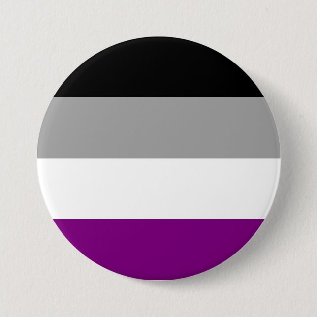 Asexual Pride Flag 7.5 Cm Round Badge (Front)