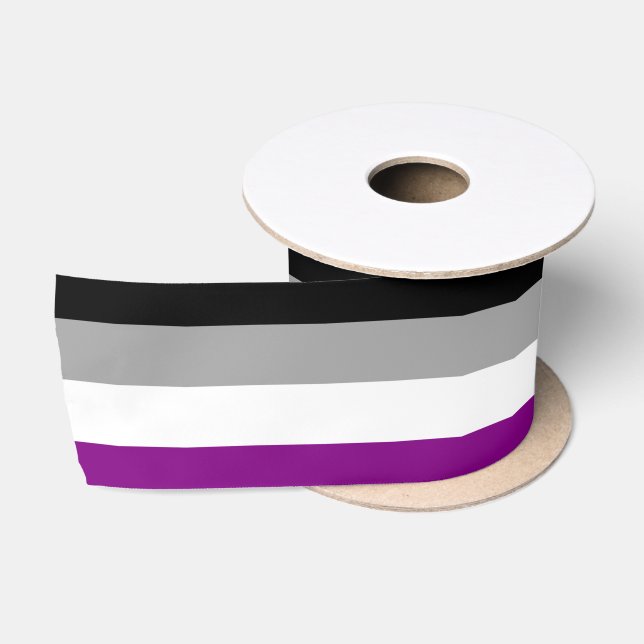 Asexual Pride Flag (Ace) (Asexuality) Satin Ribbon (Spool)