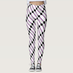 Asexual Pride Flag Art by EelKat Wendy C Allen Leggings