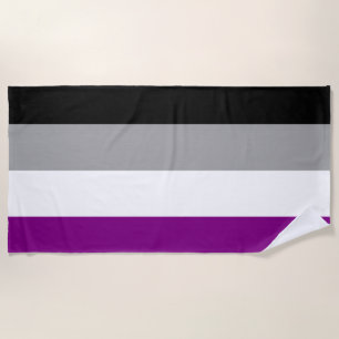 Asexual Pride Flag Beach Towel