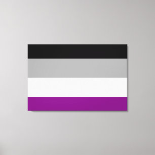 Asexual Pride Flag Canvas Print