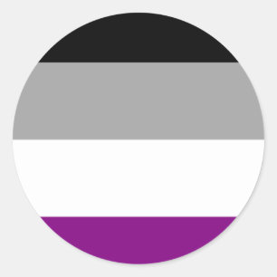 Asexual Pride Flag Classic Round Sticker