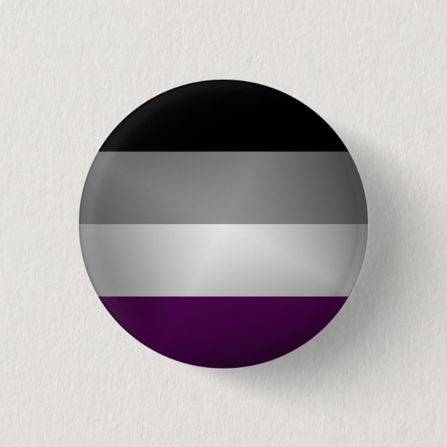 Asexual Pride Flag Colored Background 3 Cm Round Badge (Front)