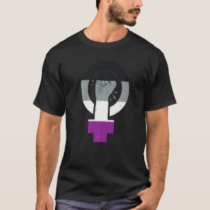 Asexual Pride Flag Feminist Asexual Flag T-Shirt