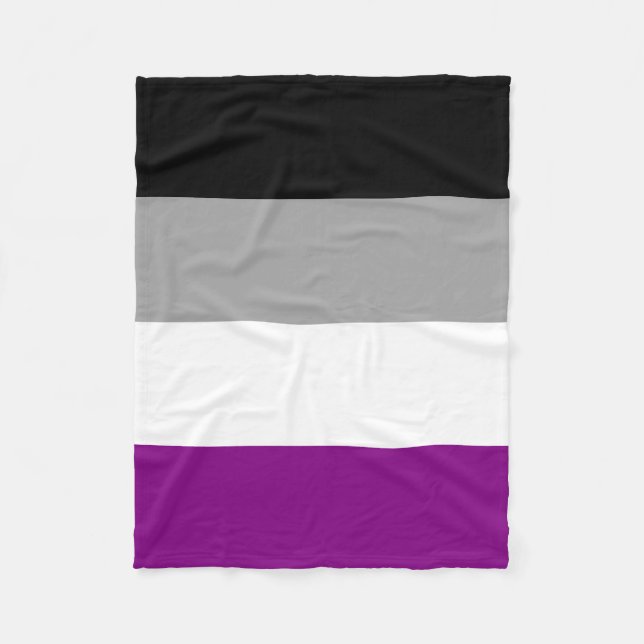 Asexual Pride Flag Fleece Blanket (Front)