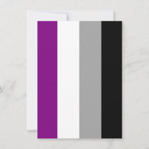 Asexual Pride Flag Holiday Card