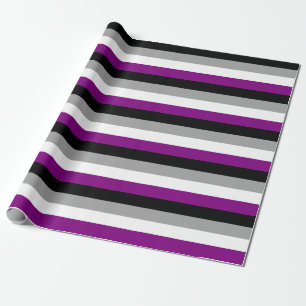 Asexual Pride Flag Horizontal Wrapping Paper