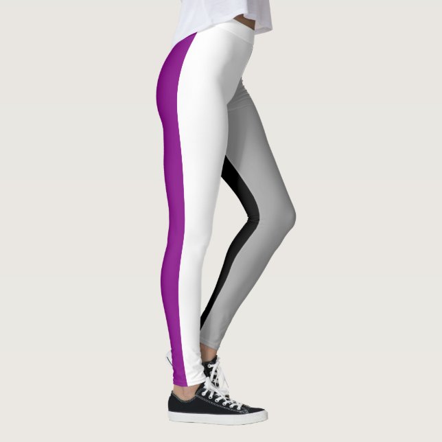 Asexual Pride Flag Leggings (Right)