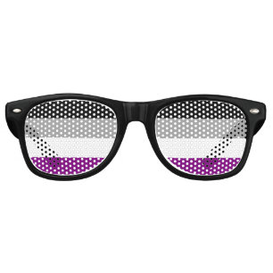 Asexual Pride Flag LGBTQ Retro Sunglasses