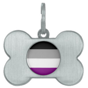 Asexual Pride Flag Pet ID Tag