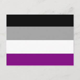 Asexual Pride Flag Postcard