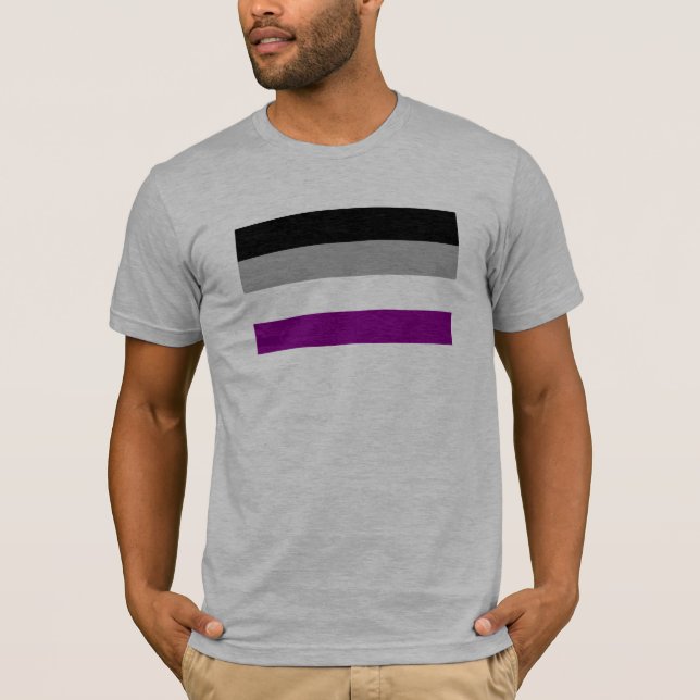Asexual Pride Flag T-Shirt (Front)