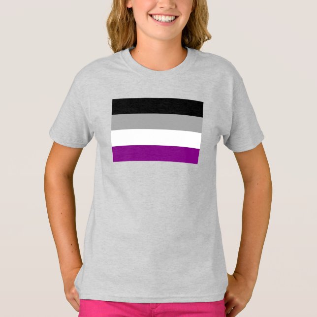 Asexual Pride Flag T-Shirt (Front)