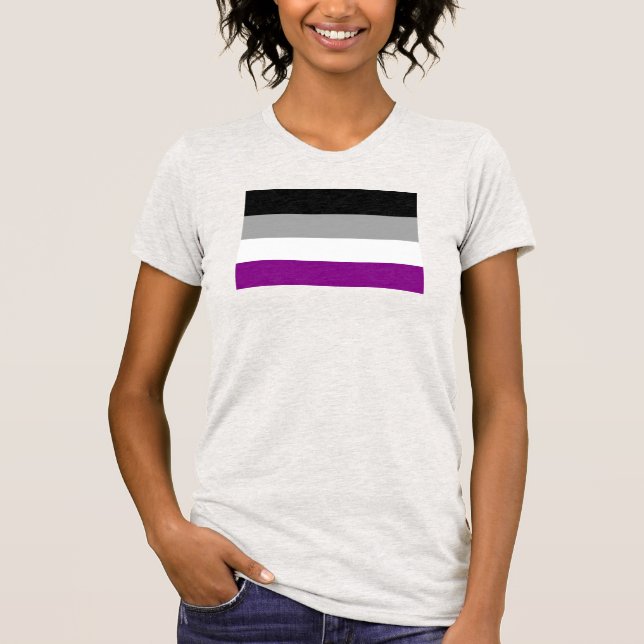 Asexual Pride Flag T-Shirt (Front)