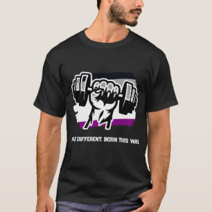 Asexual Pride Gym Shirt — Fist Dumbbell 2026 Tee