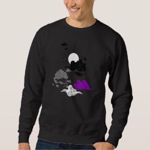 Asexual Pride Japanese Sun LGBTQ Ace Sky LGBT Asex Sweatshirt