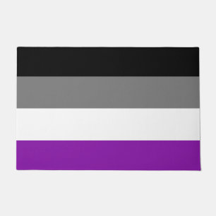 Asexual Pride, LGBTQ Pride, Striped Print Doormat