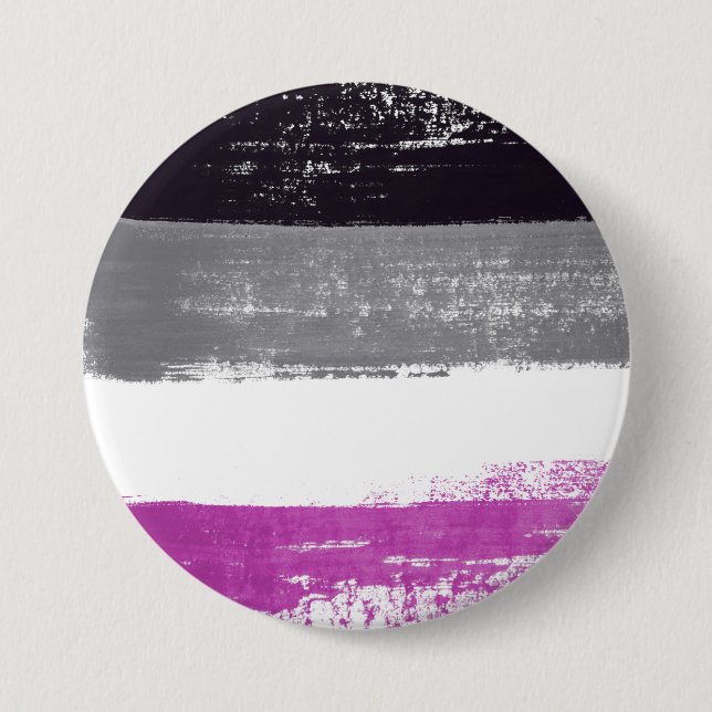 Asexual Pride Paint 7.5 Cm Round Badge (Front)