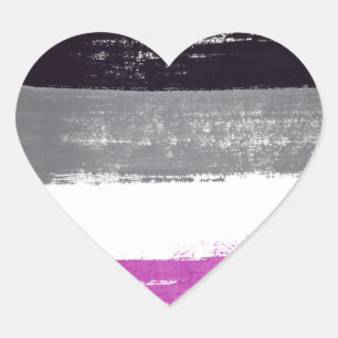 Asexual Pride Paint Heart Sticker