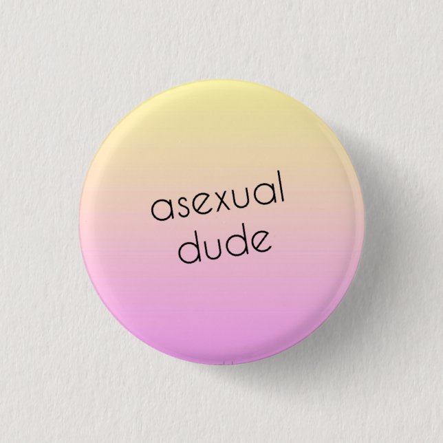 Asexual Pride pin - asexual dude (Front)