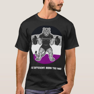 Asexual Pride Tiger Lifter Gym Shirt — Born This