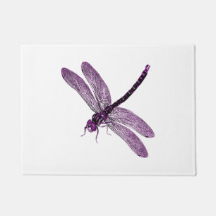 Asexual Pride Vintage Dragonfly Art Doormat