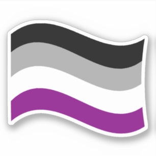 Asexual Pride Wavy Flag