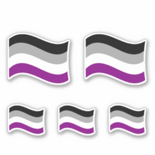 Asexual Pride Wavy Flag
