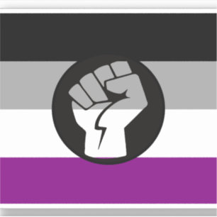 Asexual Protest Flag
