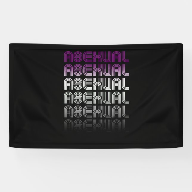 Asexual Retro Pride Banner (Horizontal)