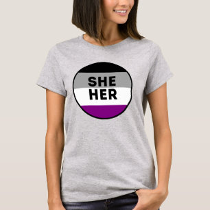 Asexual She/Her Pride T-Shirt