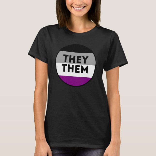 Asexual They/Them Pride T-Shirt (Front)