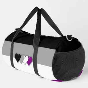Asexuality flag duffle bag