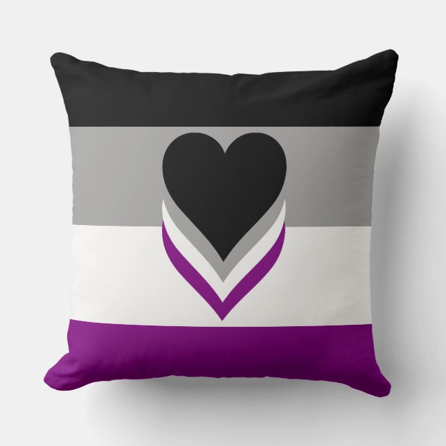 Asexuality flag pillow (Front)
