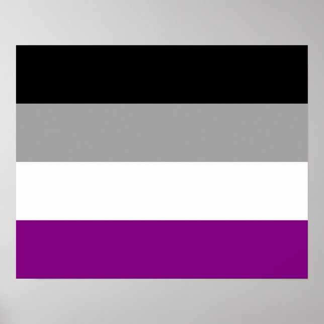 Asexuality flag Poster (Front)