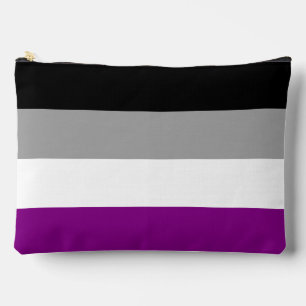 Asexuality pride flag accessory pouch