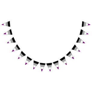 Asexuality pride flag banner