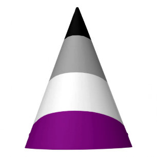 Asexuality pride flag party hat