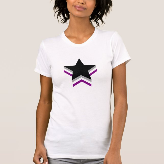 Asexuality pride stars T-Shirt (Front)