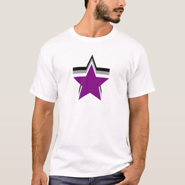 Asexuality pride stars T-Shirt (Front)