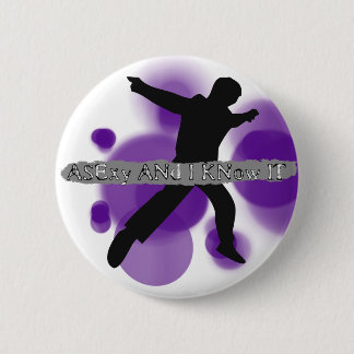 Asexy and I know it - Asexuality Pride Merch 6 Cm Round Badge