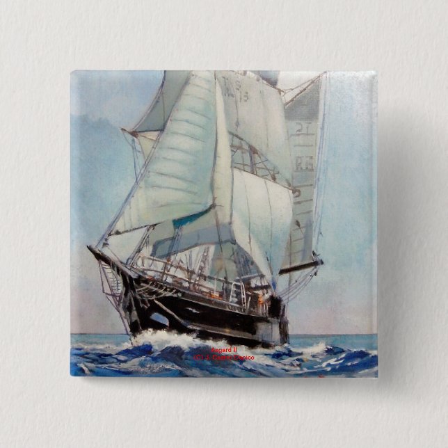 Asgard II 15 Cm Square Badge (Front)