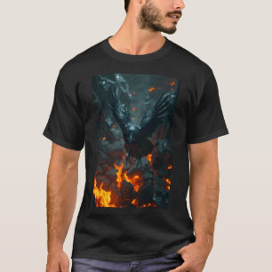 Ash and Ember – Crow of Rebirth T-Shirt Dark Cur