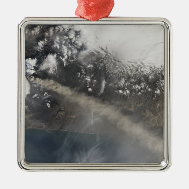 Ash and steam continue billowing metal tree decoration (Front)