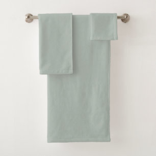 Ash gray (solid color) bath towel set
