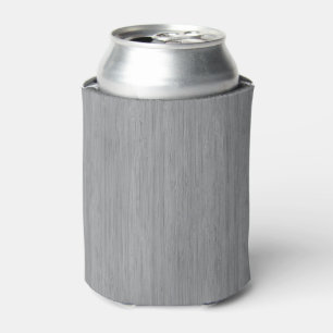 Ash Grey Bamboo Wood Grain Look Can Cooler