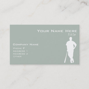 Ash Grey Baseball Business Card