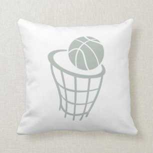 Ash Grey Basketball Cushion